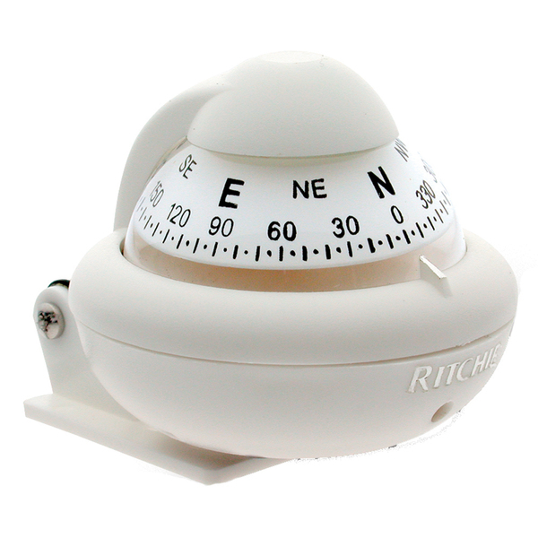 Ritchie X-10W-M RitchieSport Compass - Bracket Mount - White X-10W-M